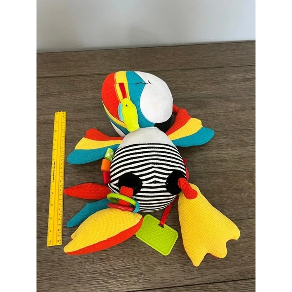 Dolce Primo Toucan Sensory Activity Plush Toy Teether Crinkle Squeak‎ 12